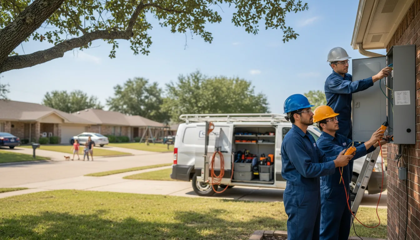 Certified electrician providing emergency electrical services in Gallaway, TN